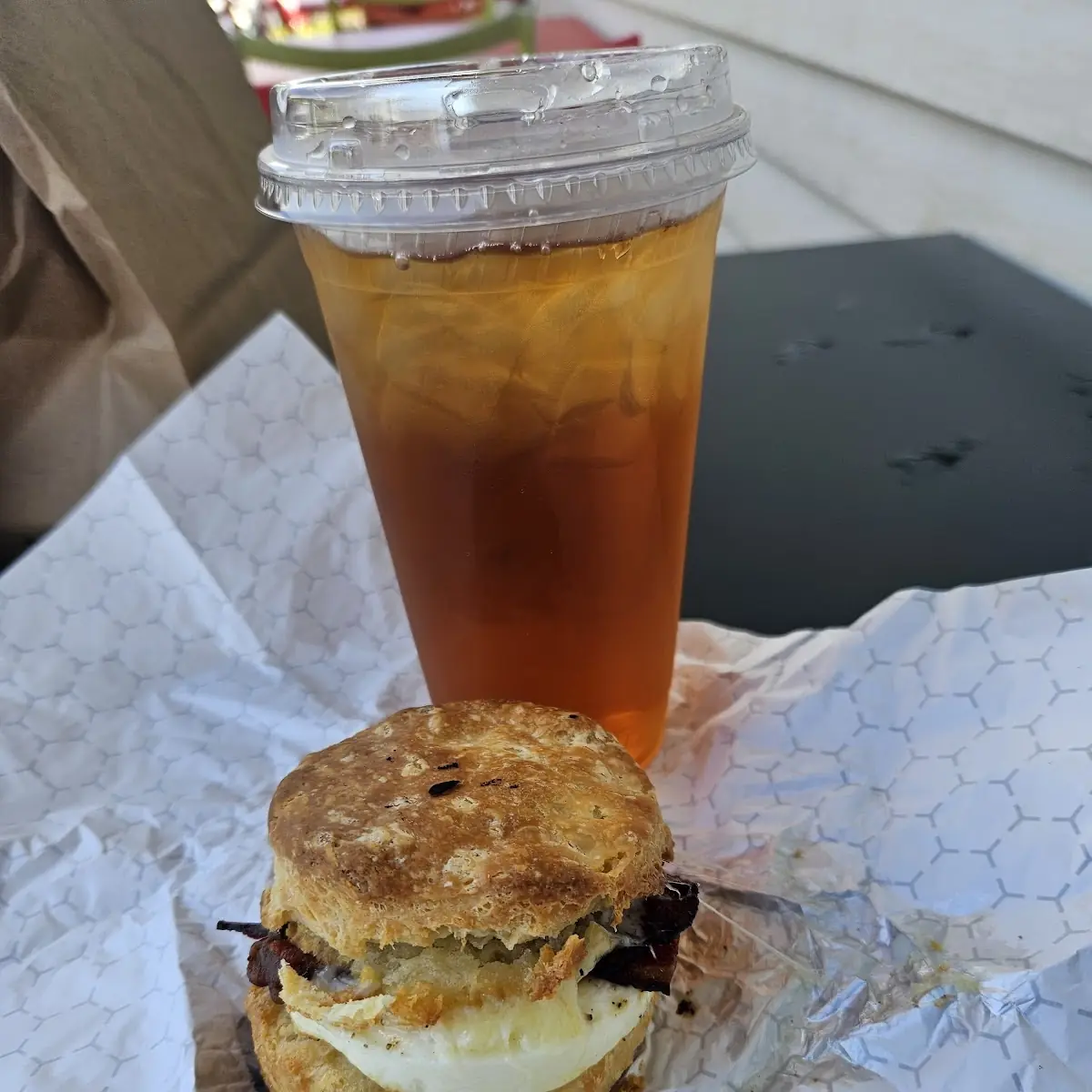 Bacon Egg and Cheese Biscuit Sandwich