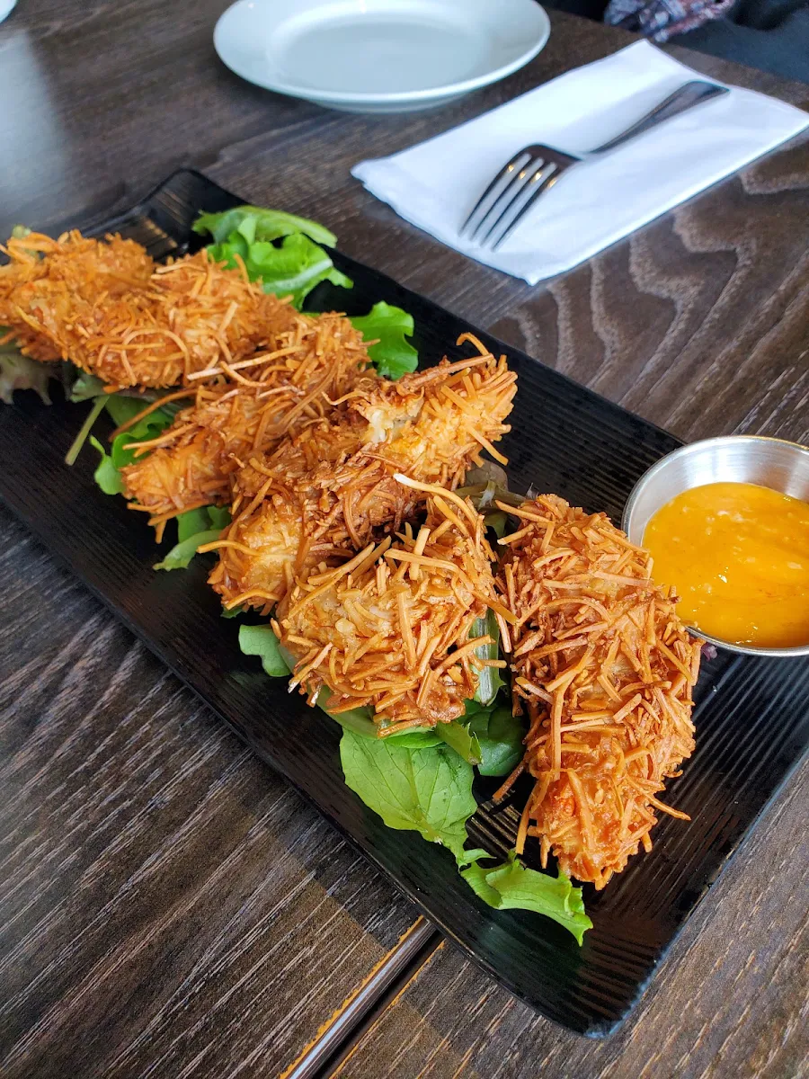 Crispy Coconut Shrimp, Bo Tree Plant-Based Cuisine