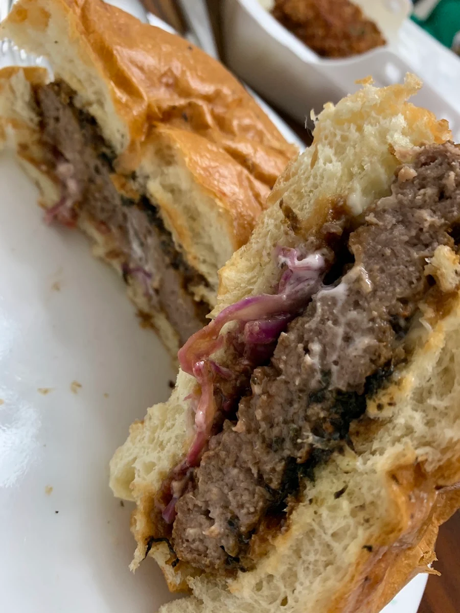 Osaka Style Beef Burger, Bo Tree Plant-Based Cuisine
