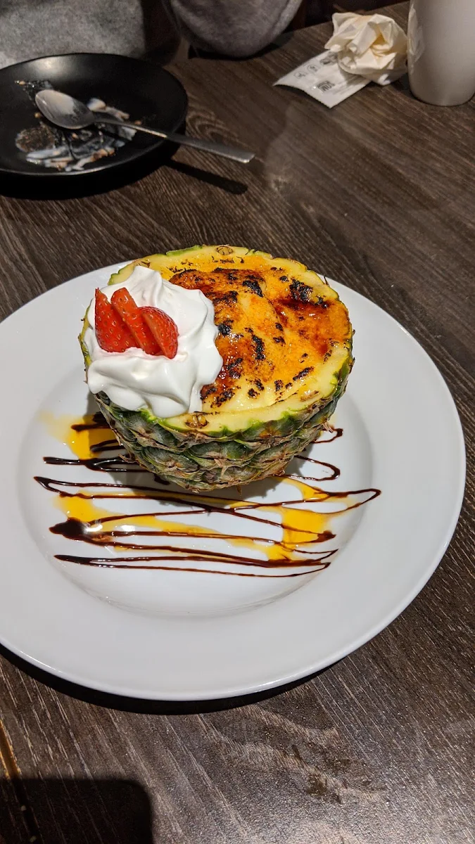 Pineapple Creme Brulee, Bo Tree Plant-Based Cuisine