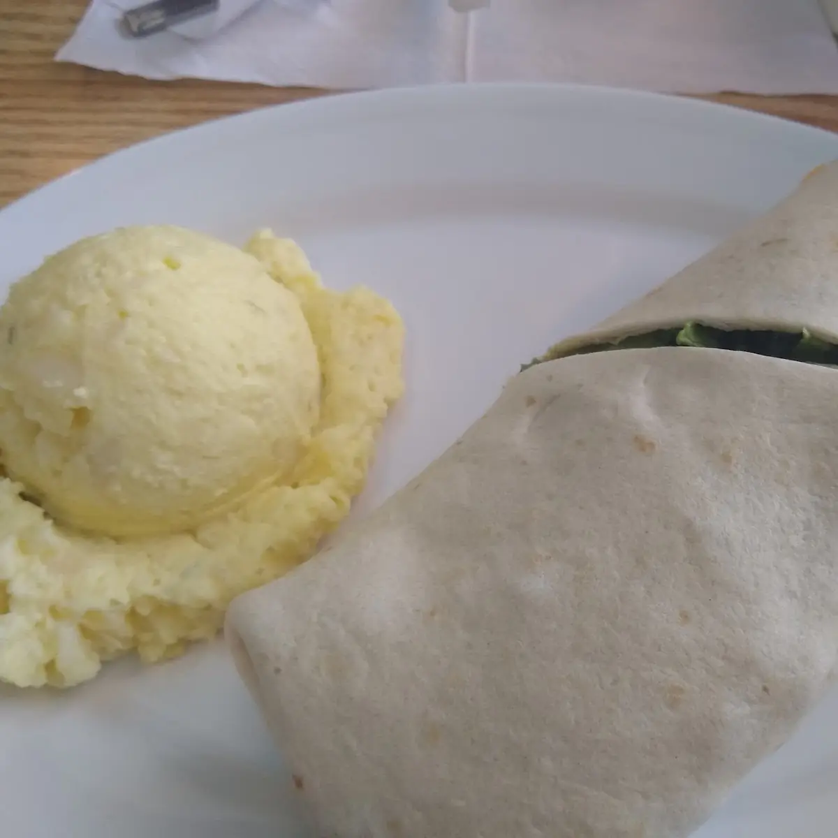 Smoked Turkey Wrap w Potato Salad