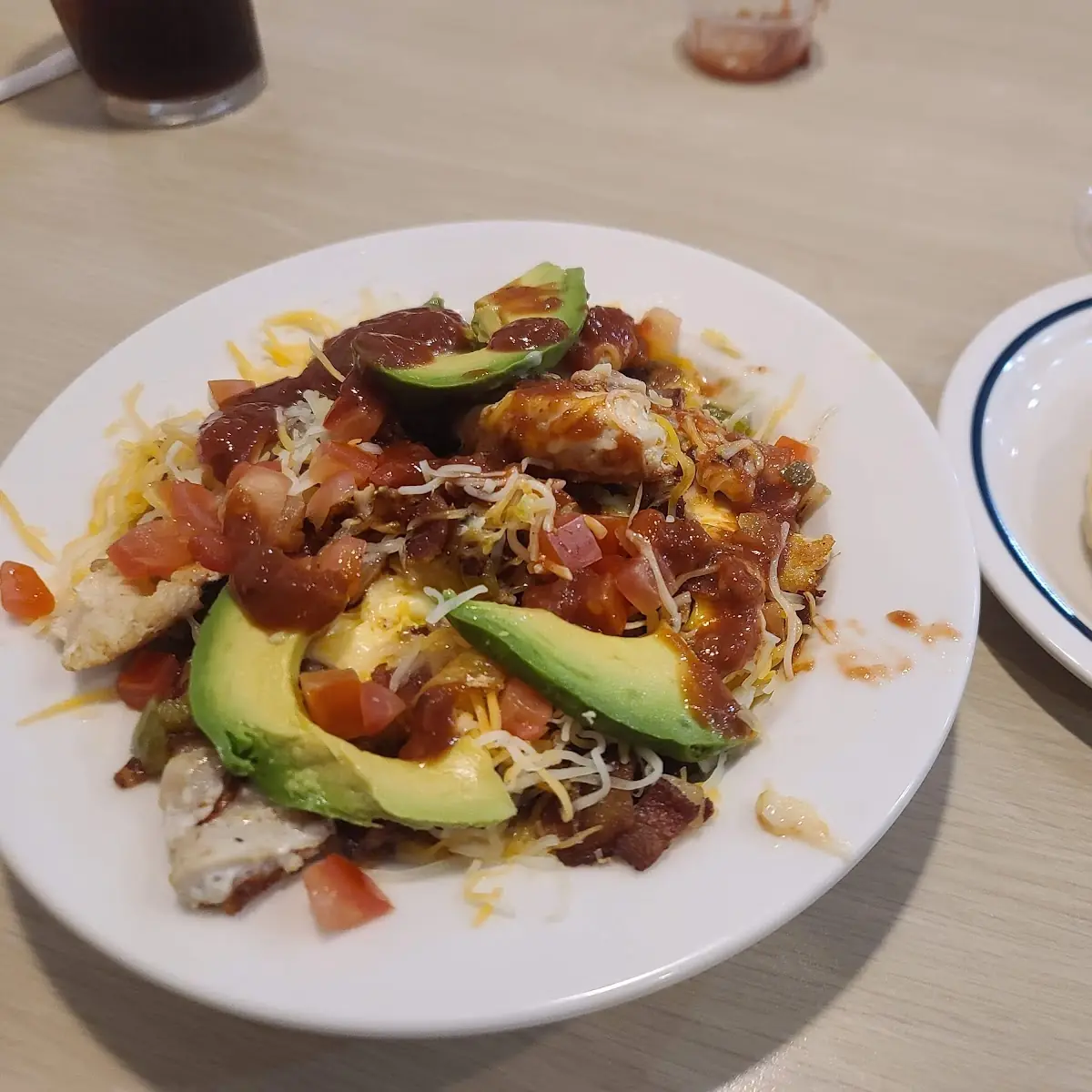 Fiesta Chicken Bowl w Pancakes