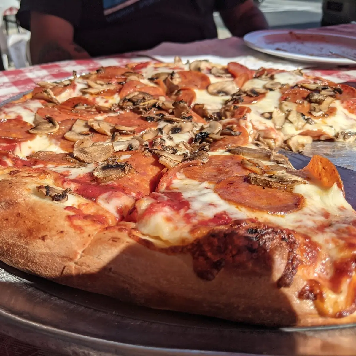 Pepperoni and Mushroom Pizza
