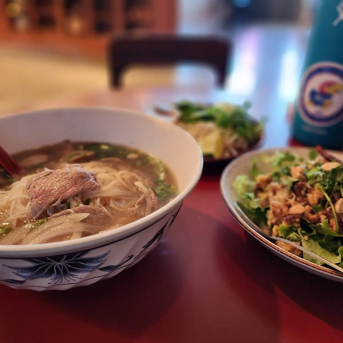 Beef Pho and Crispy Coconut Rice