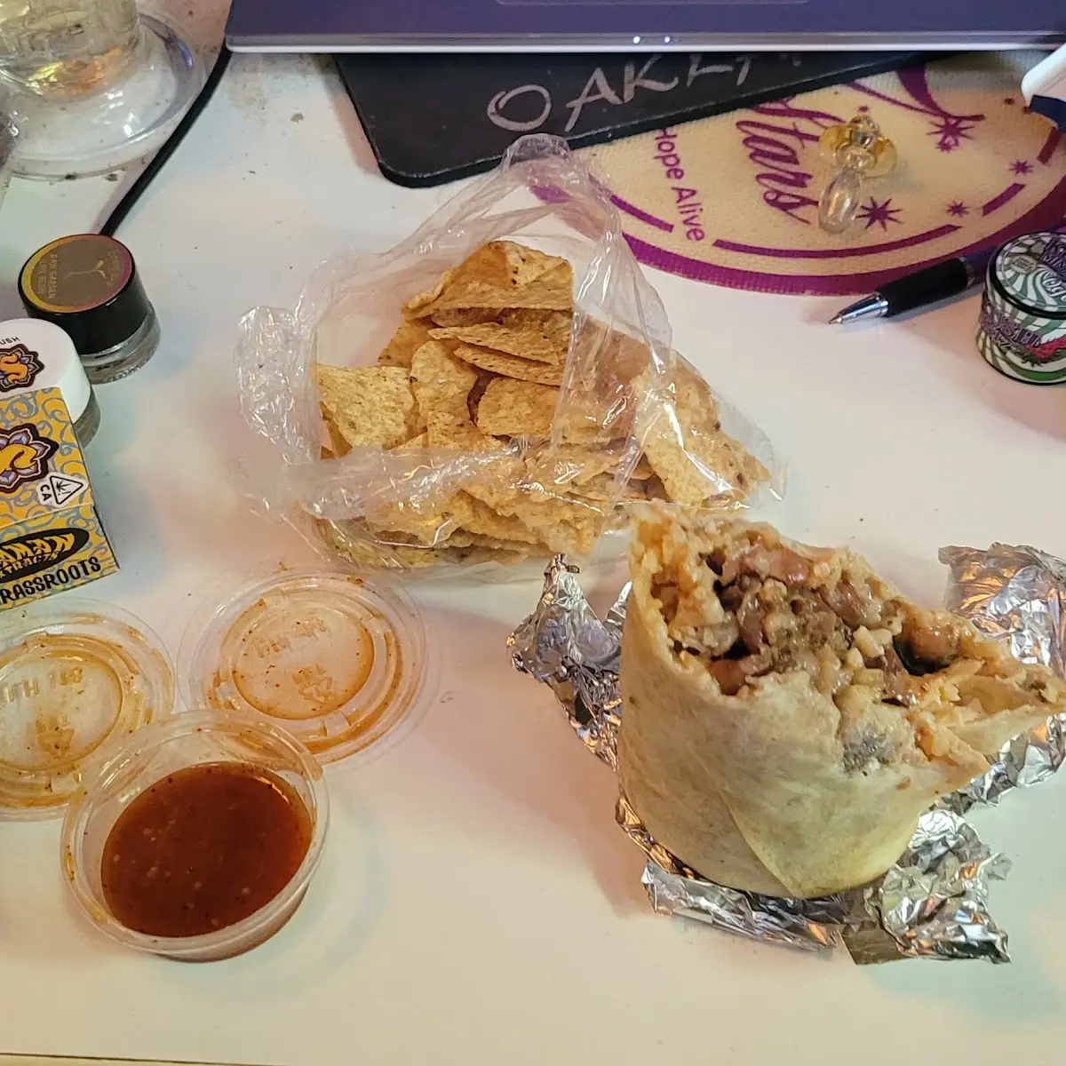Asada Burrito Extra Cheese 5 Dollar Tip