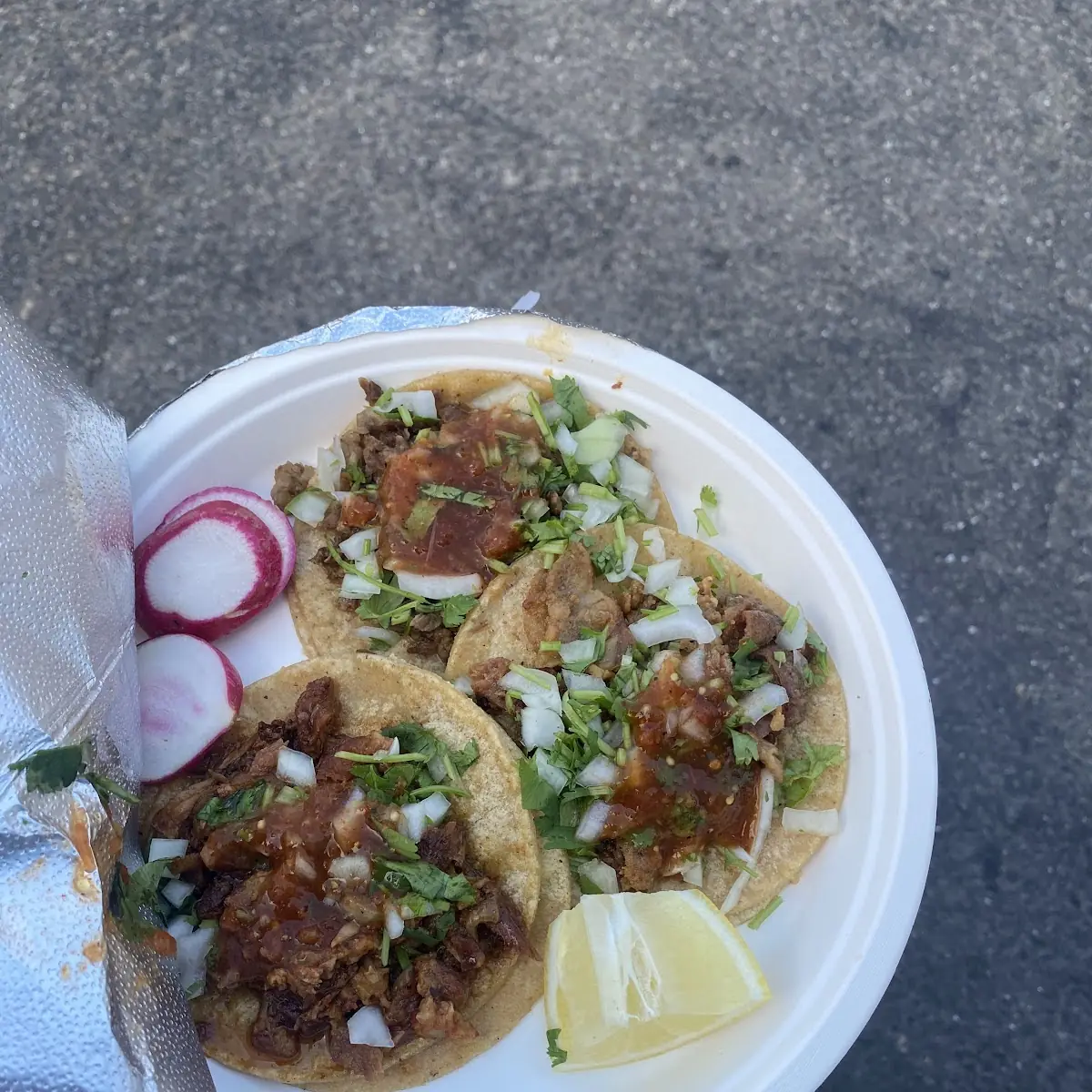 Carne Asada and Chicken Tacos