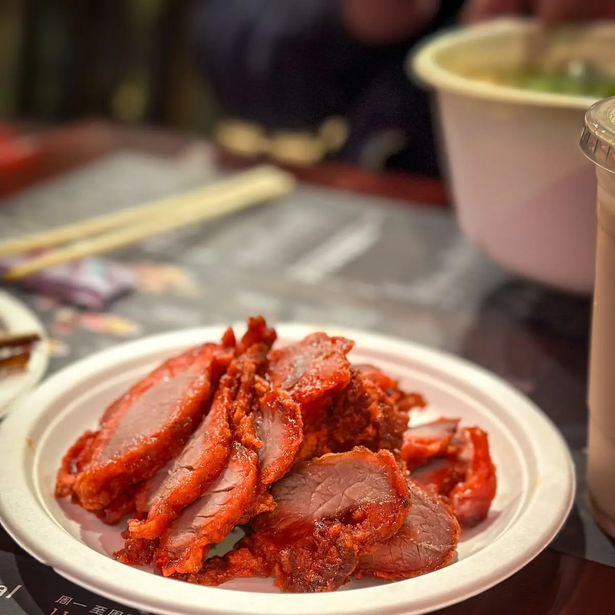 Red Grain Rice BBQ Pork