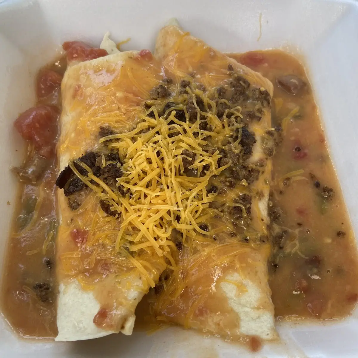 Beef and Bean Burrito