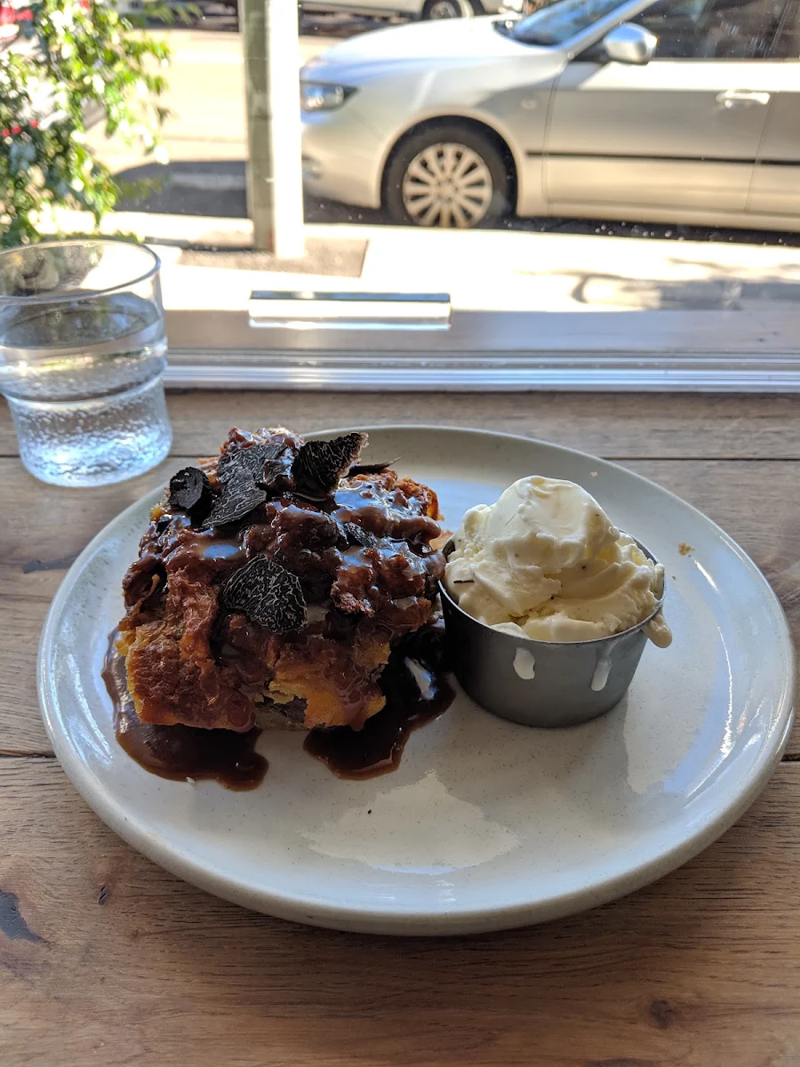Truffle Bread and Butter Pudding, Goodfields Eatery
