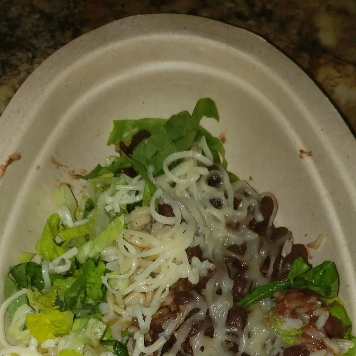 Very Poorly Made Veggie Taco Salad Bowl