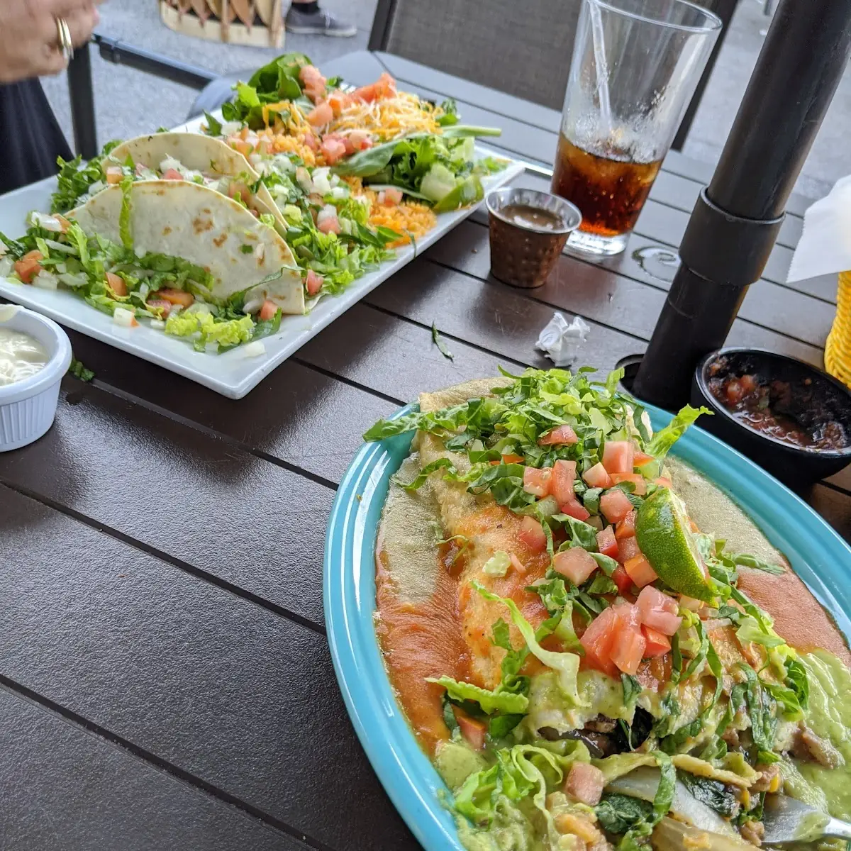 Veggie Burrito & Fish Tacos