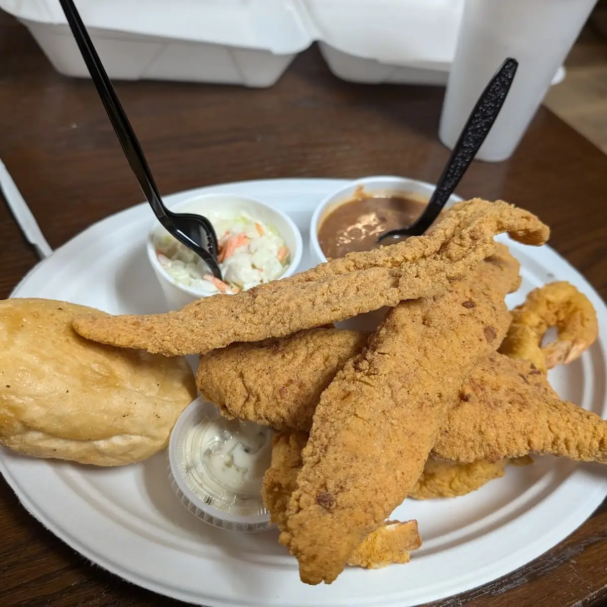 Fried Fish Oysters and Shrimp