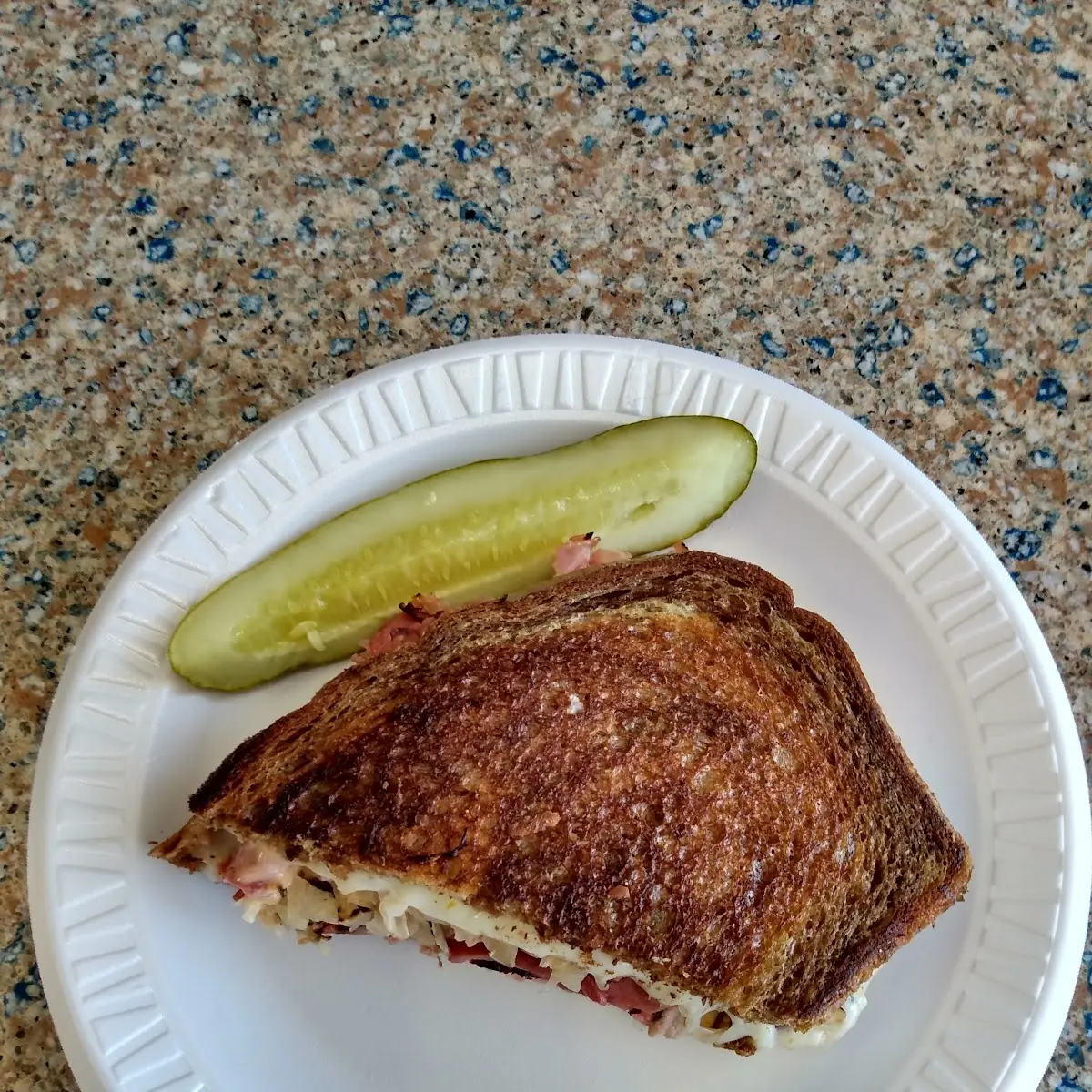Half a Reuben Sandwich