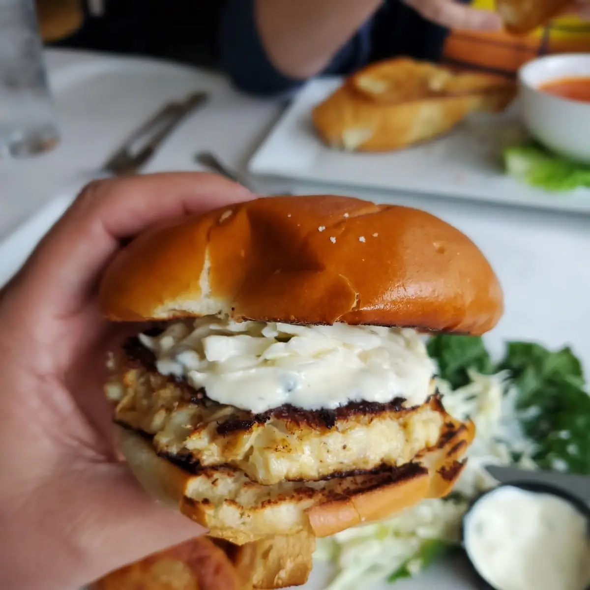 Pan Seared Crab Cake Sandwich