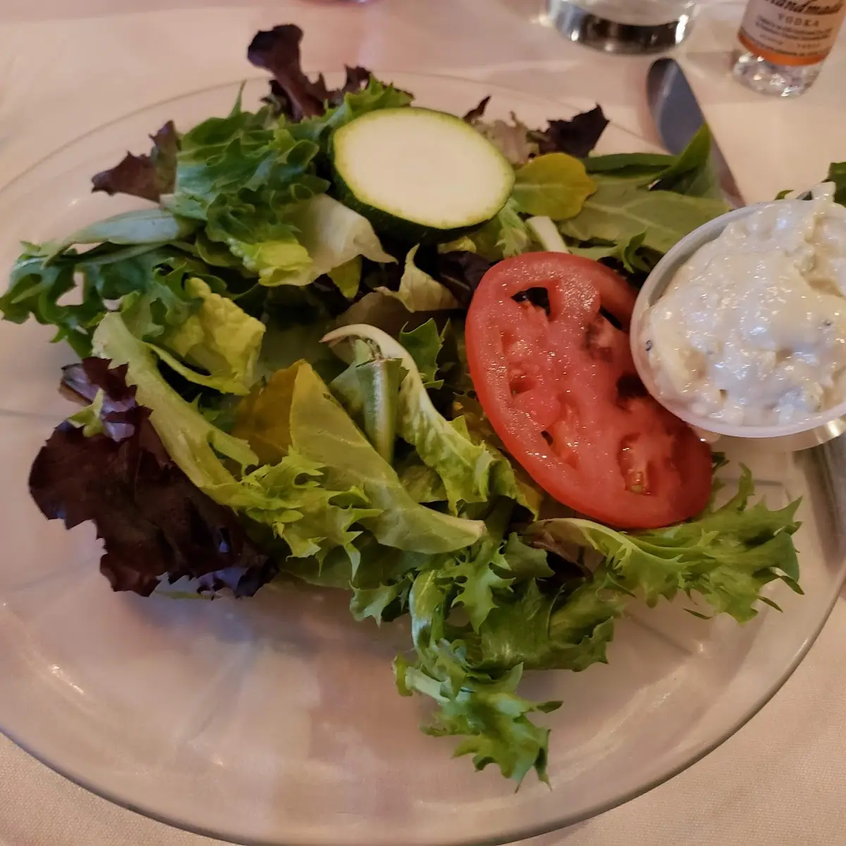 Salad with Blue Cheese Dressing