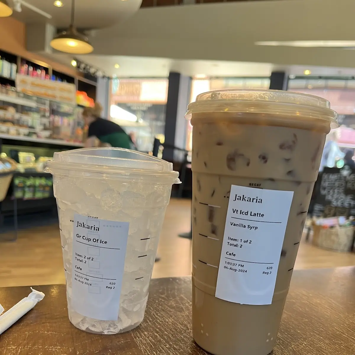 Iced Vanilla Latte