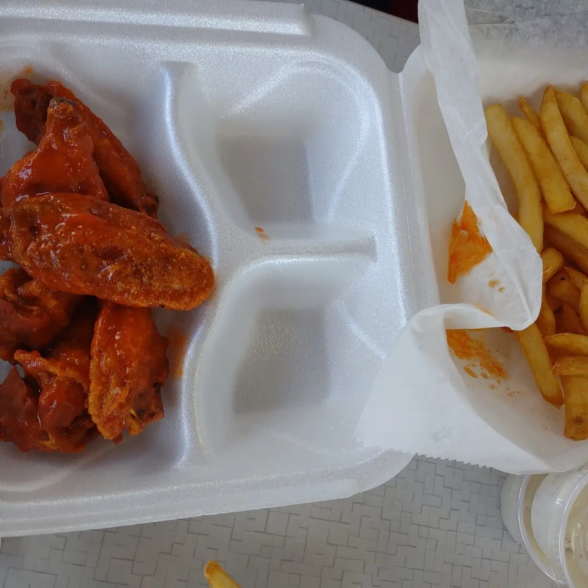 Hot Wings and Fries