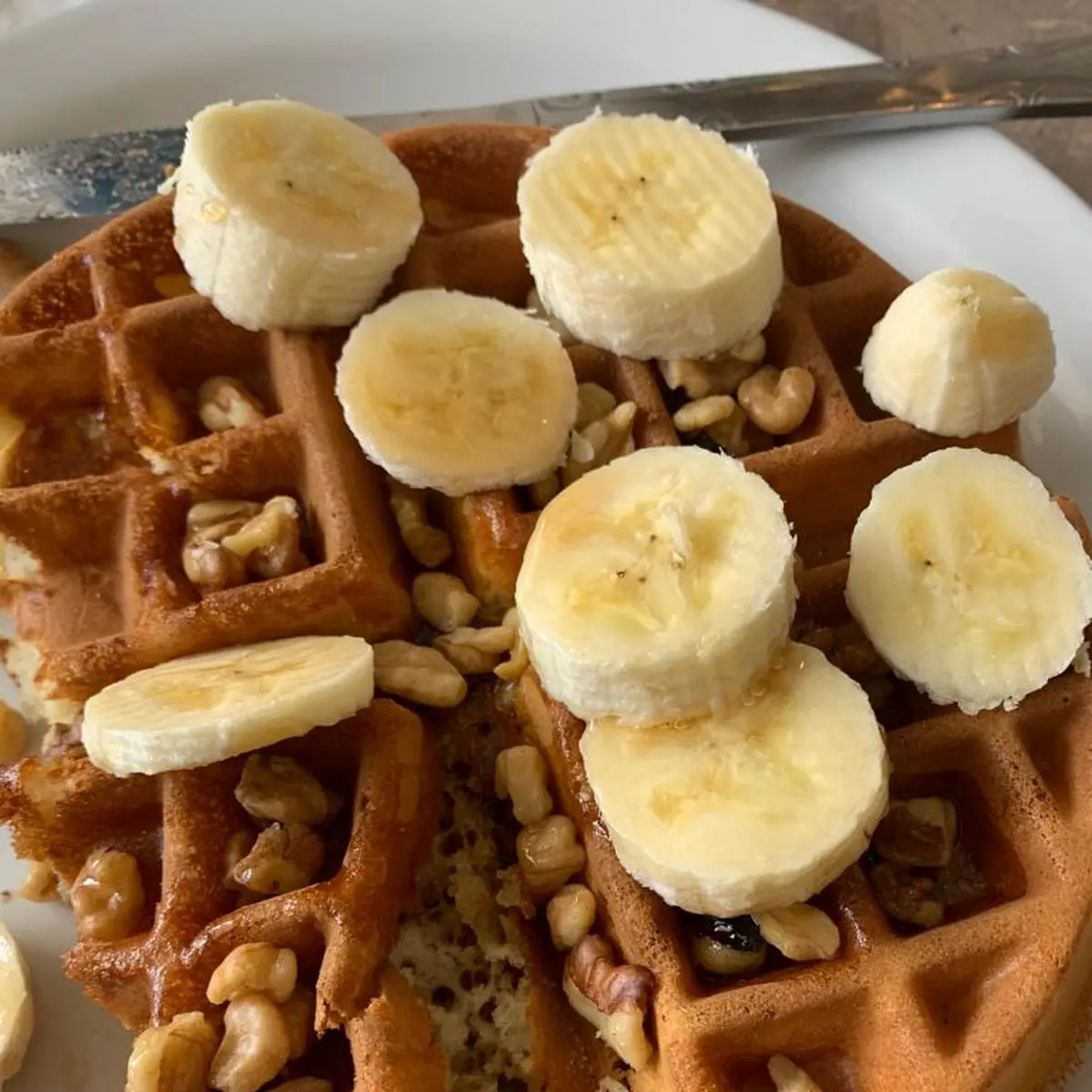 Banana Walnut Waffle