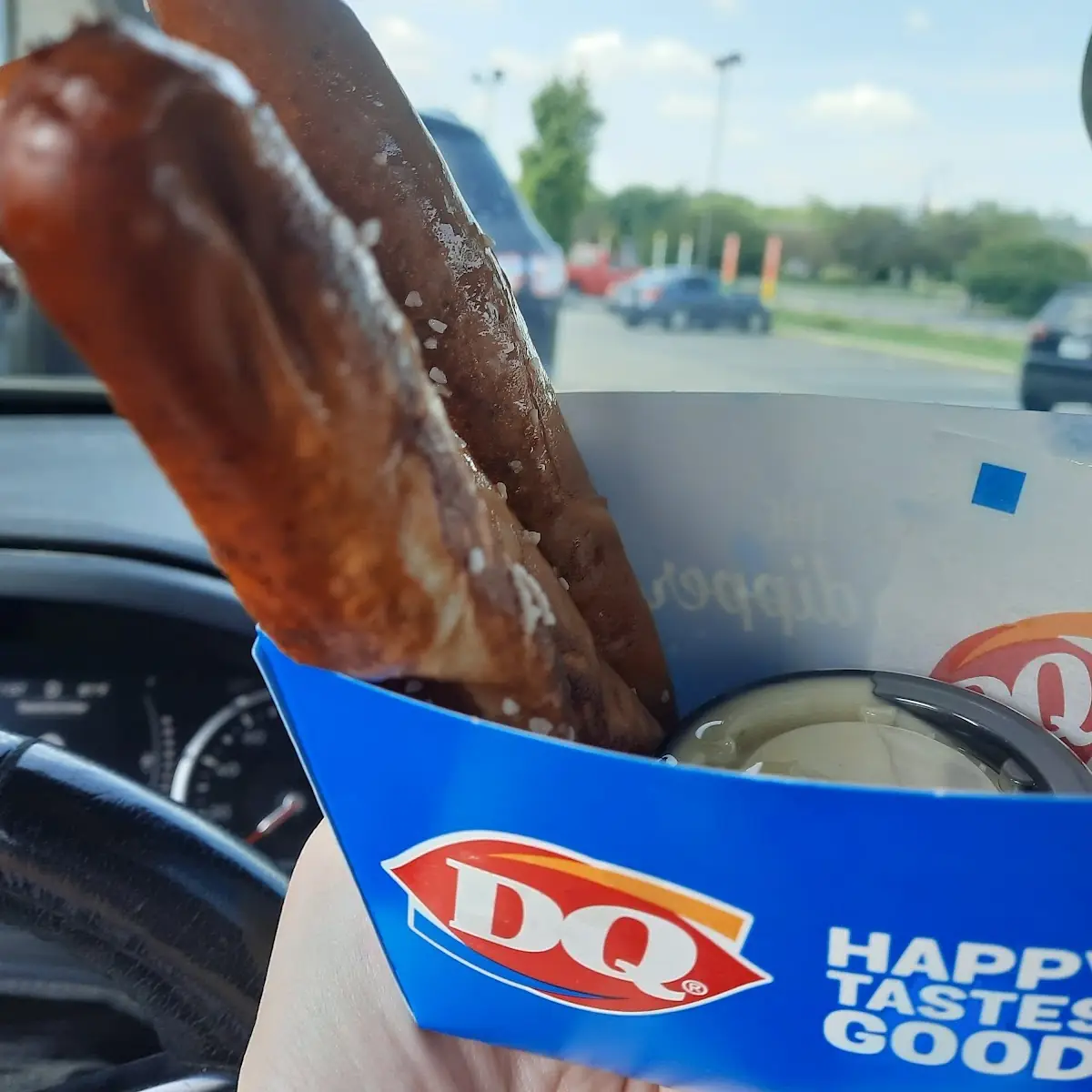 Pretzel Sticks with Queso