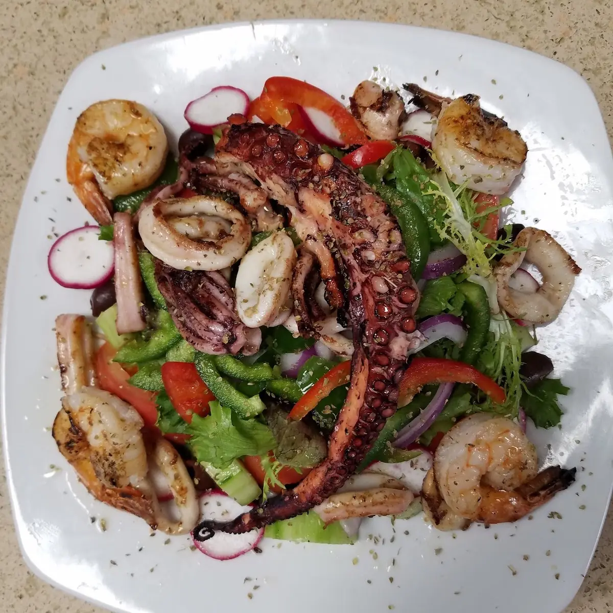 Grilled Seafood Salad