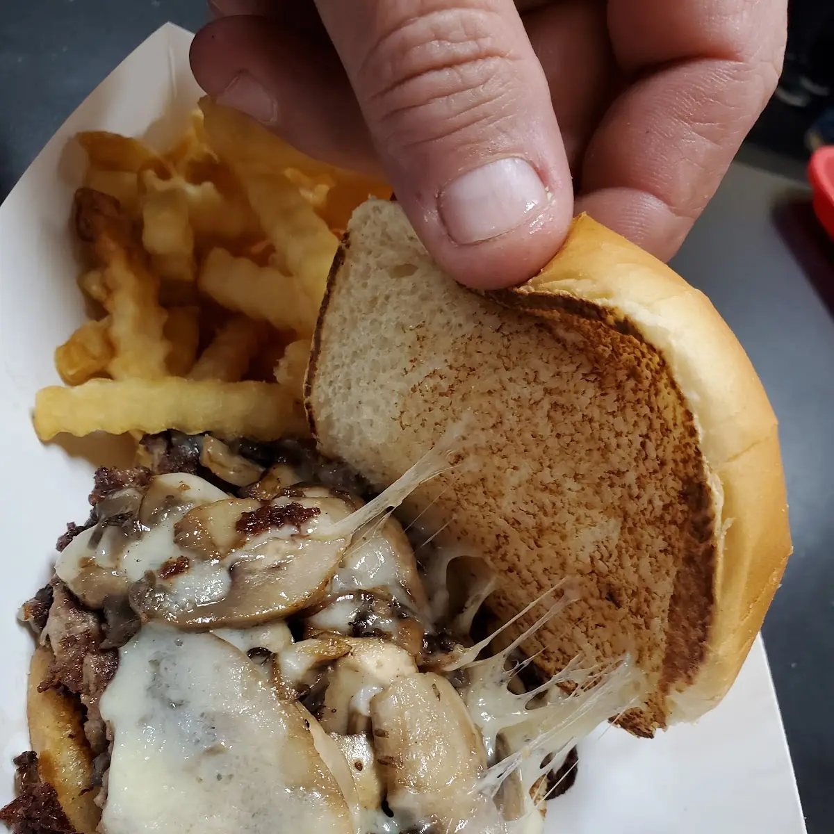 Mushroom Swiss Burger