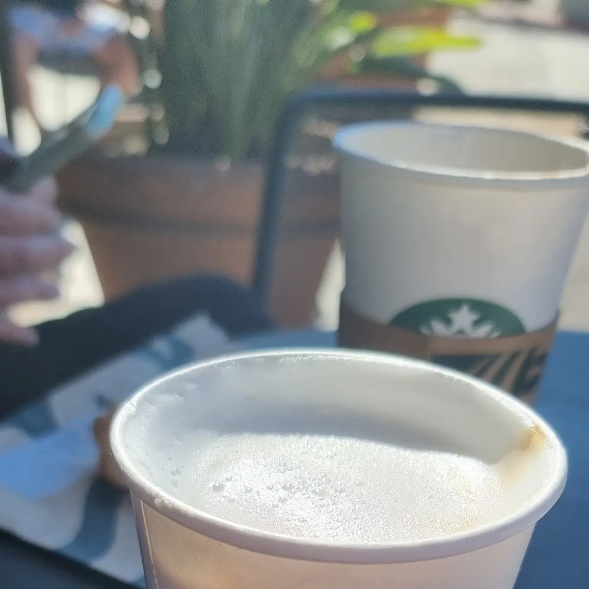 Hot Tea and Coffee Cake