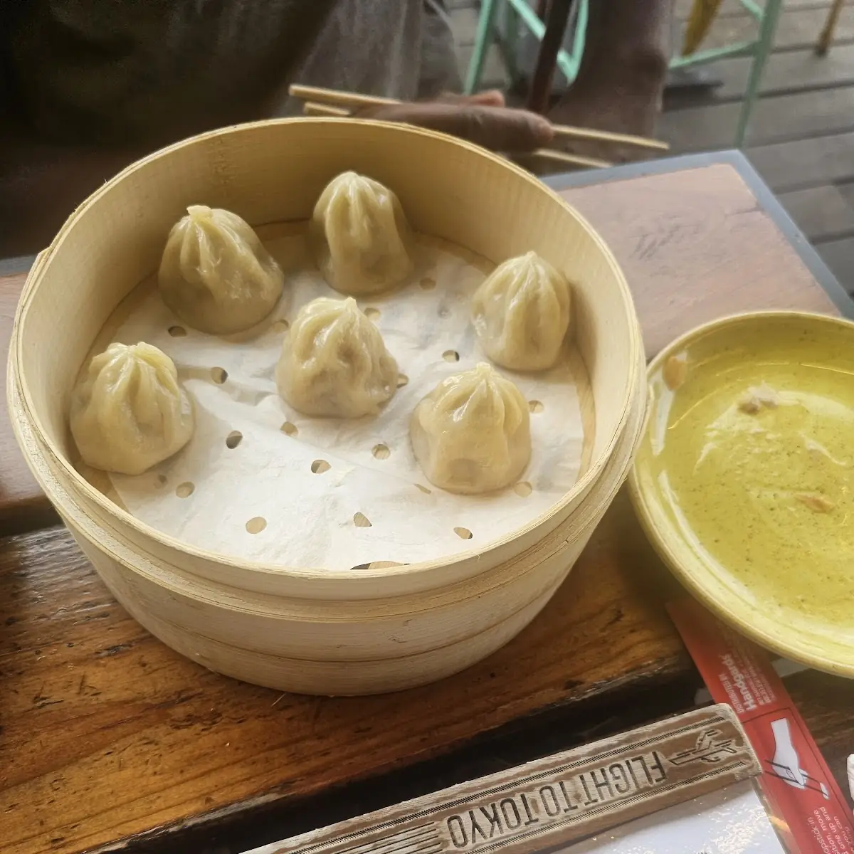 Steamed Soup Dumplings in Basket