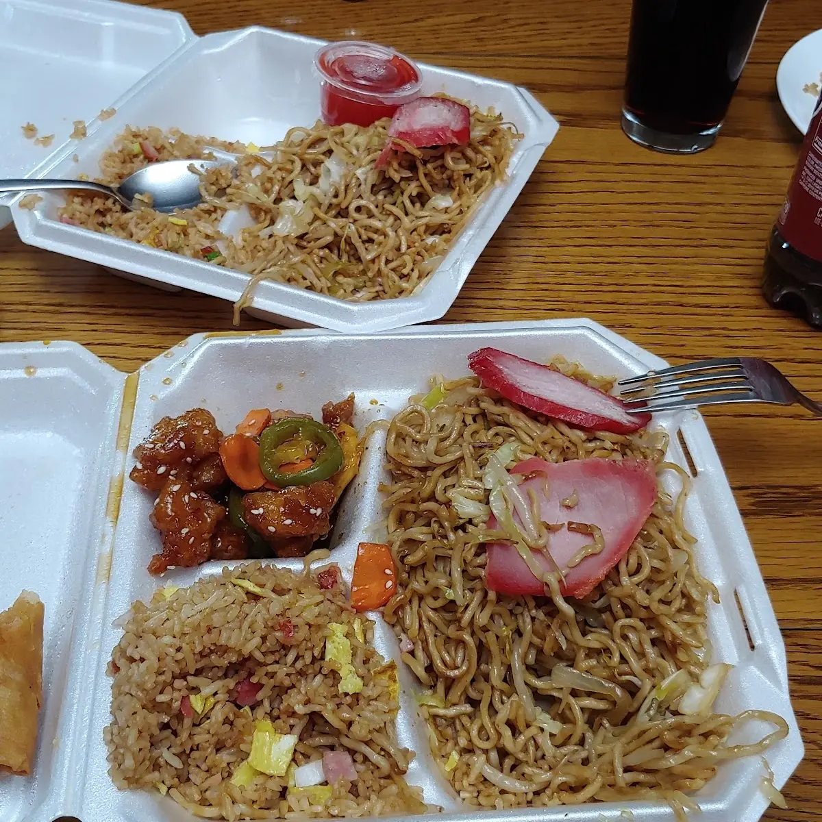Combination Plate Orange Chicken