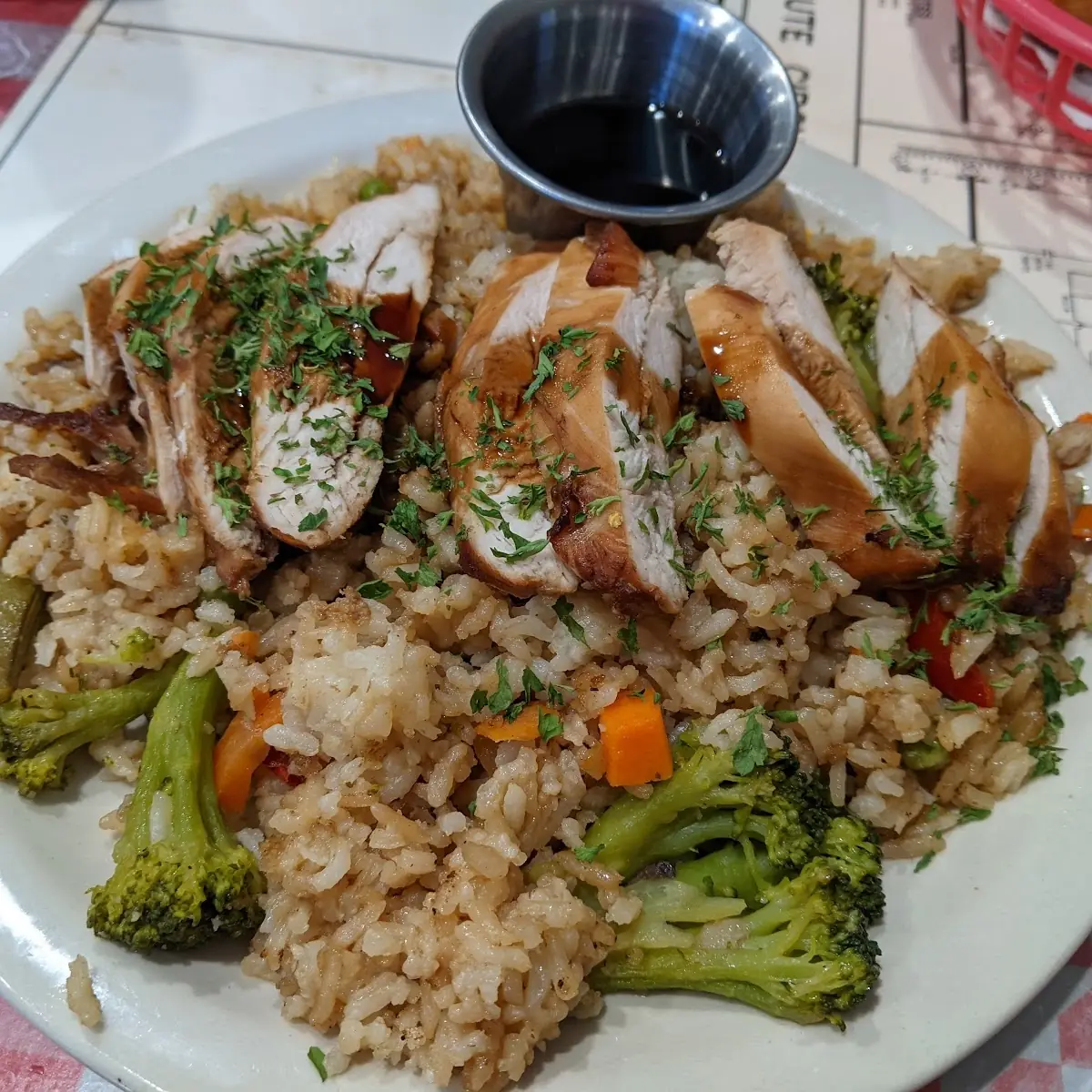 Teriyaki Chicken on Fried Rice