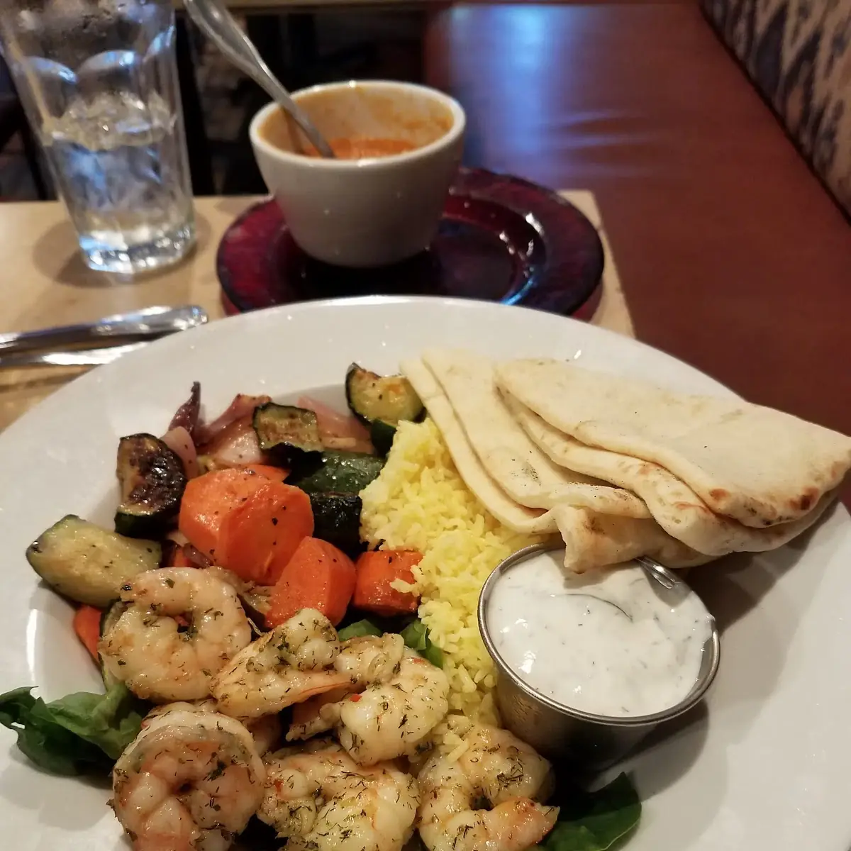 Spicy Shrimp Plate not Too Spicy