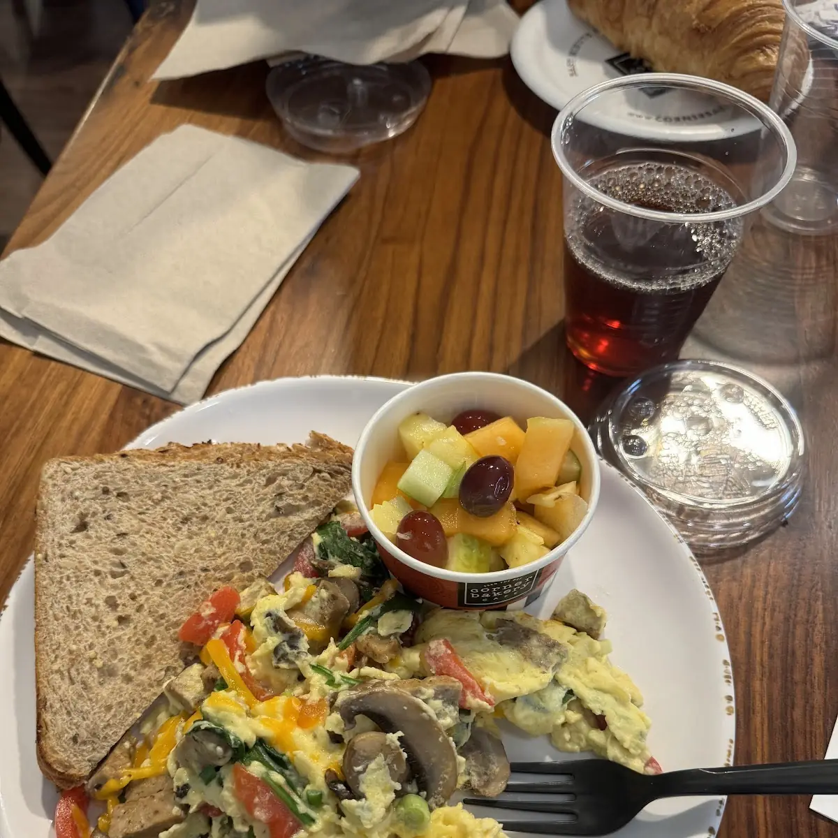 Breakfast Scrambled Eggs and Toast