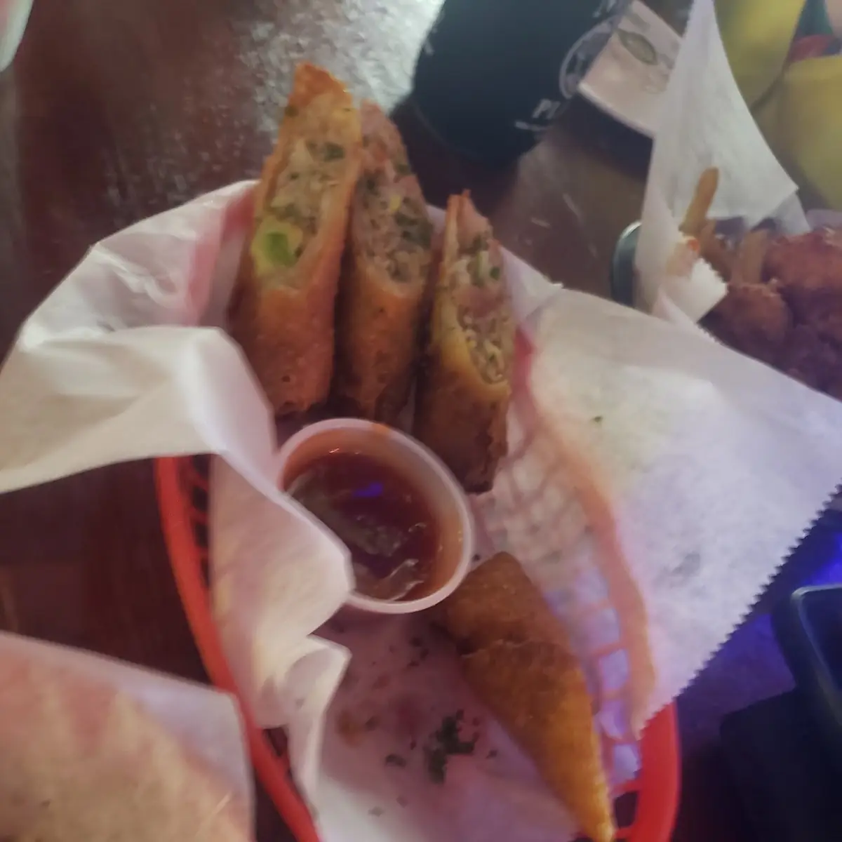 Muffuletta Egg Roll