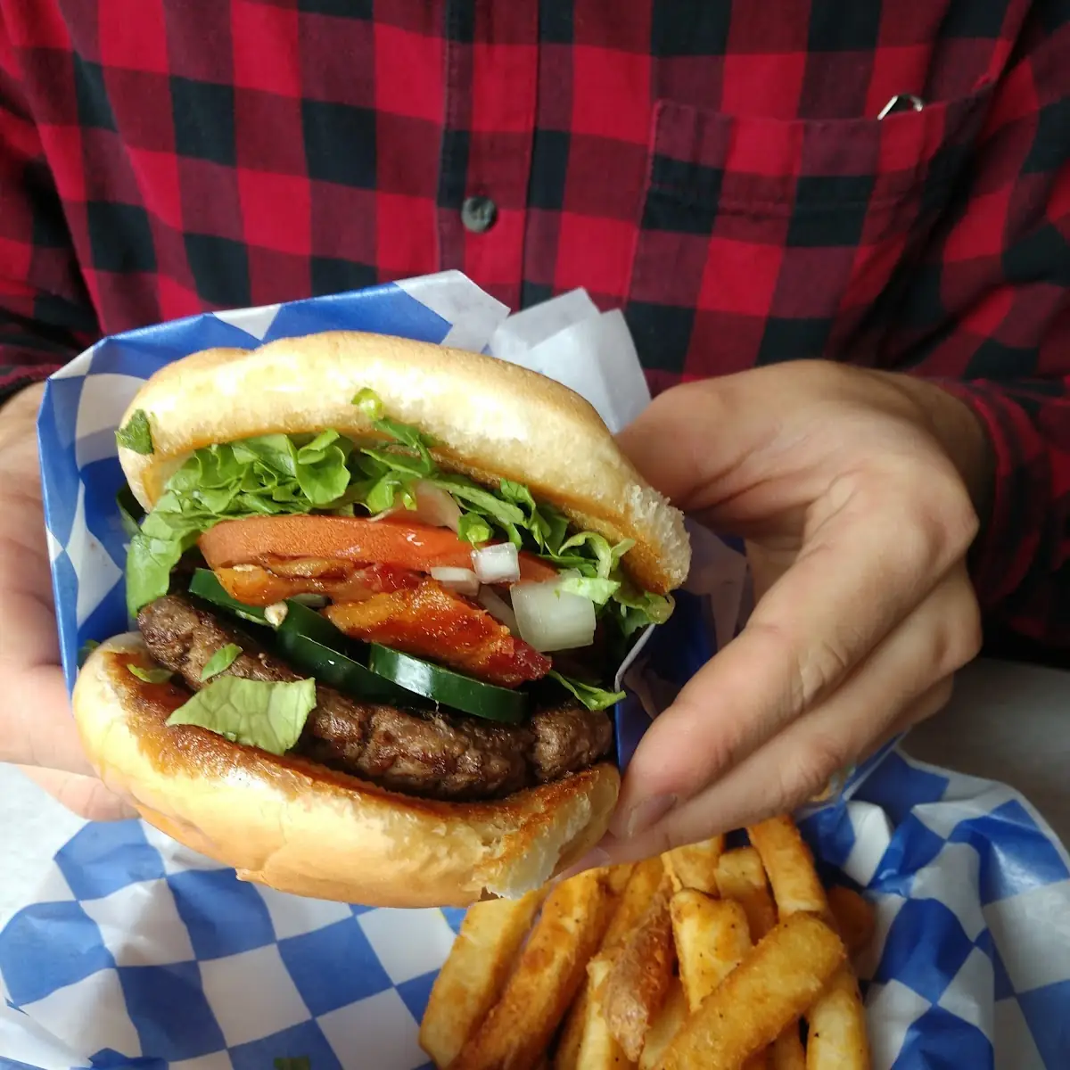 Burger and Fries
