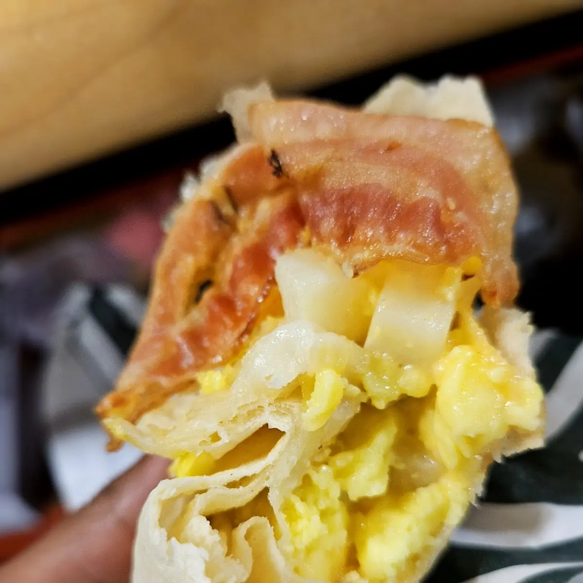Bacon Sausage & Egg Wrap