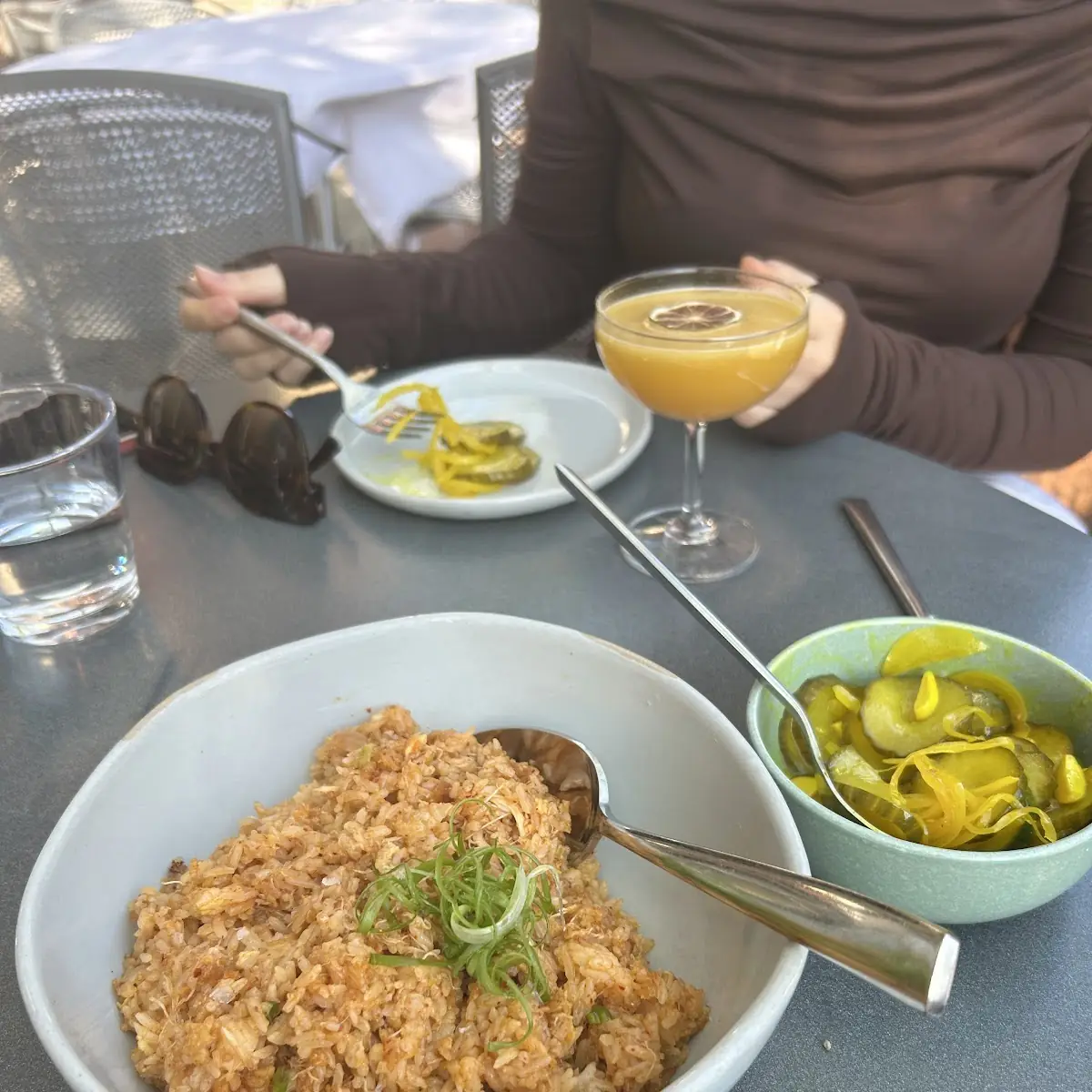 Crab Fried Rice and Pickles