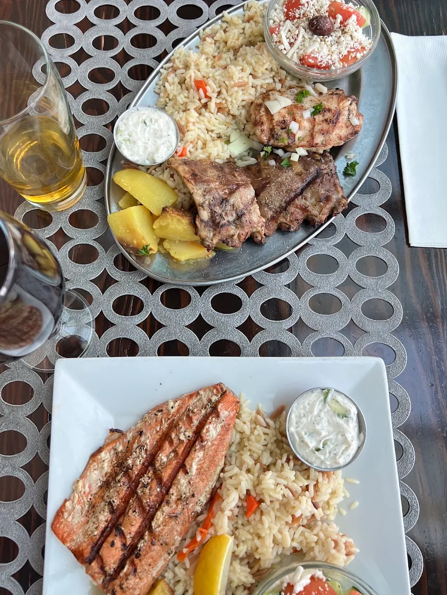Chicken Souvlaki Platter