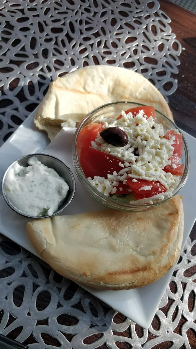 Salad and Tzatziki