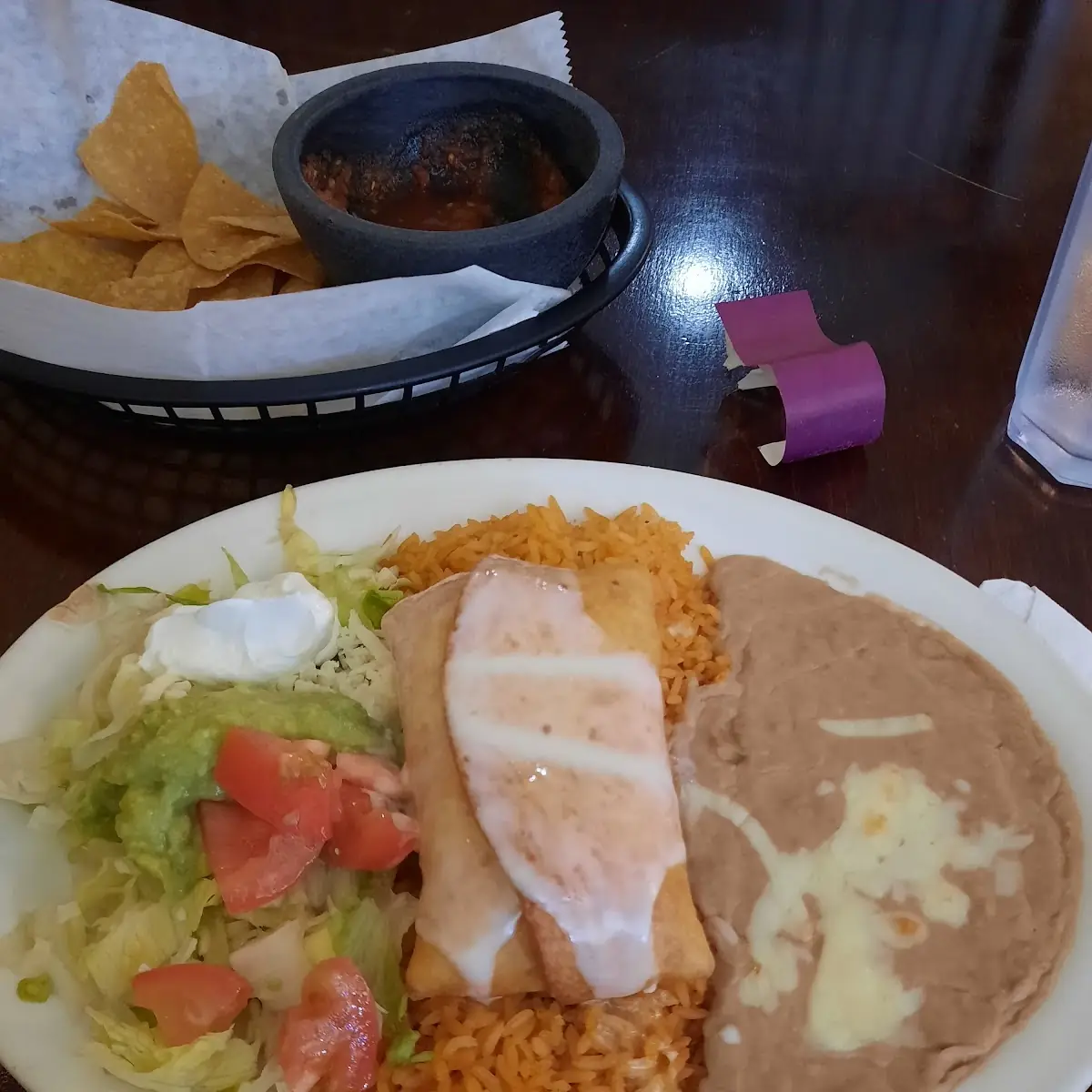 Chimichanga Lunch