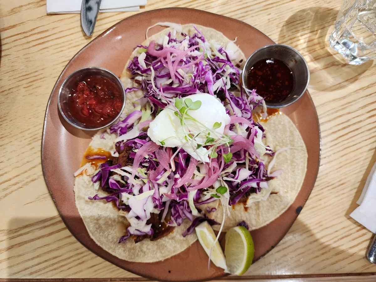 Birria Brisket Breakfast Tacos, Monki Breakfast Club & Bistro Greenwich