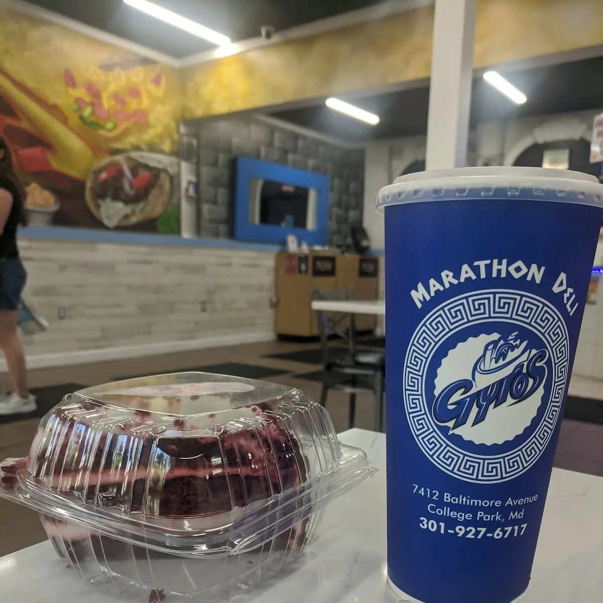Red Velvet Cake and Coke