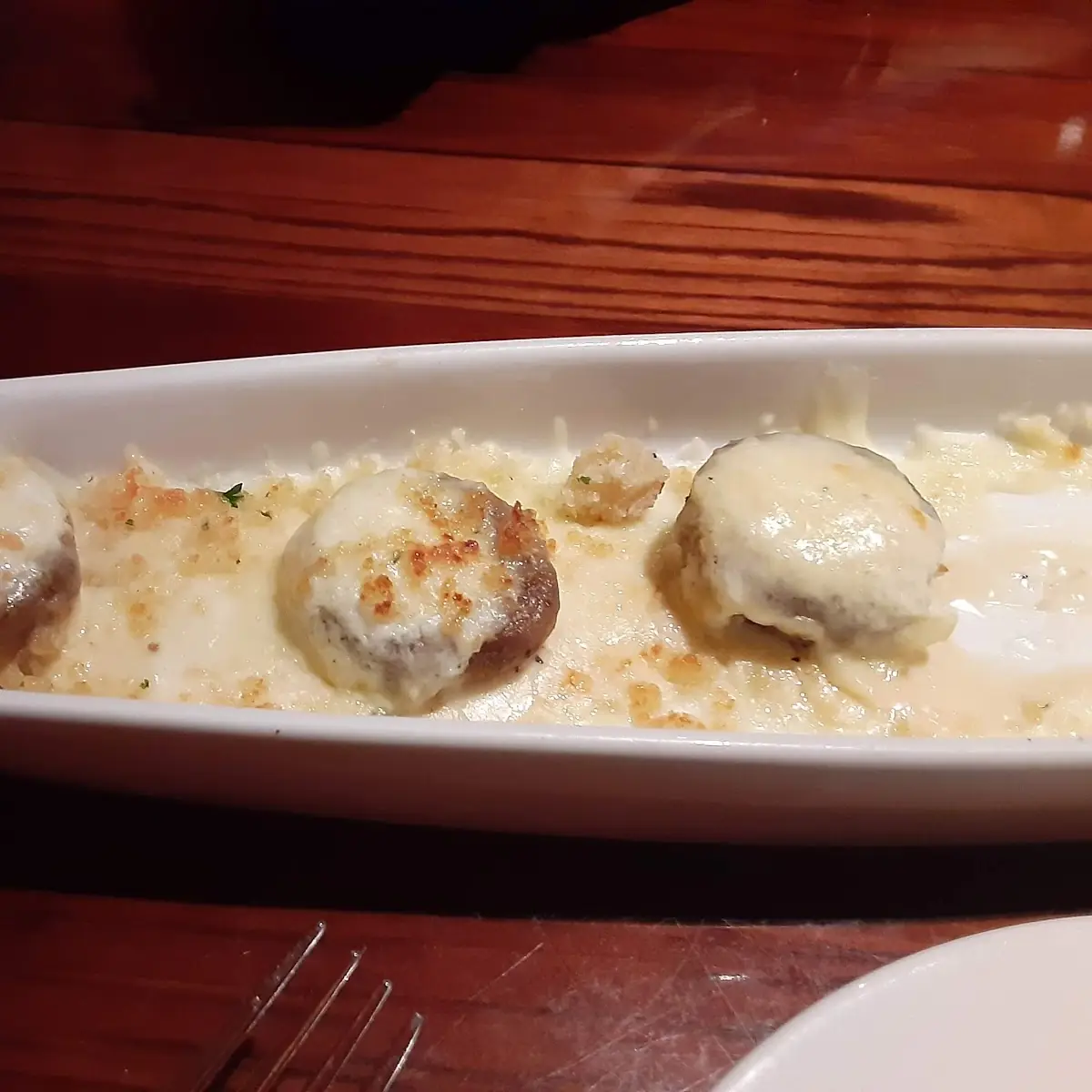 White Cheddar Stuffed Mushrooms