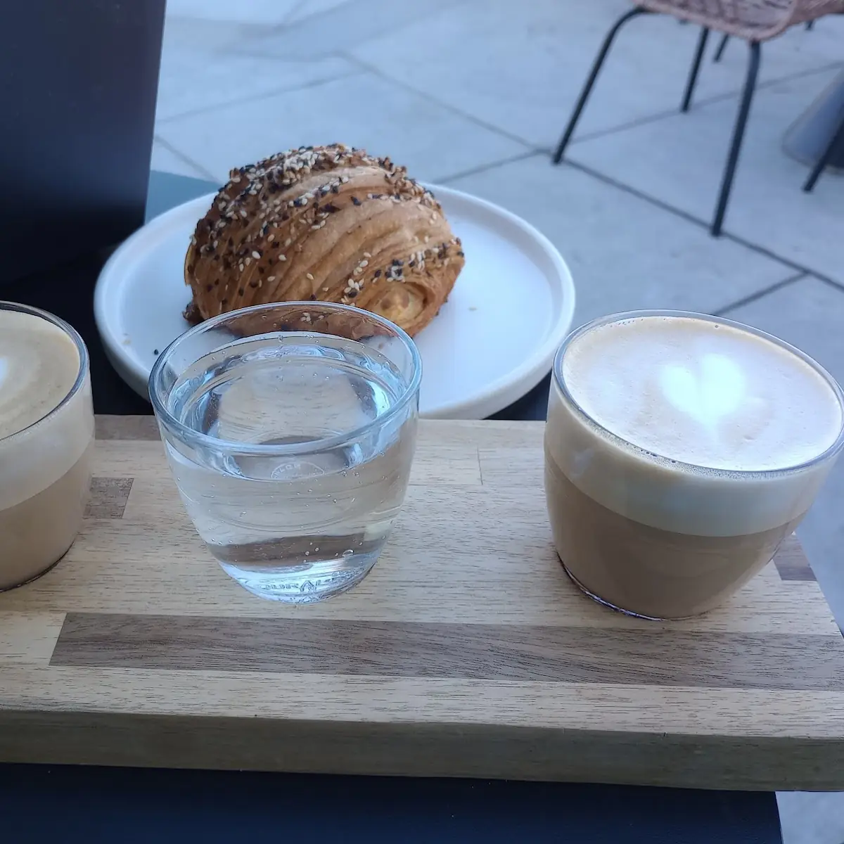Latte Flight and Everything Croissant