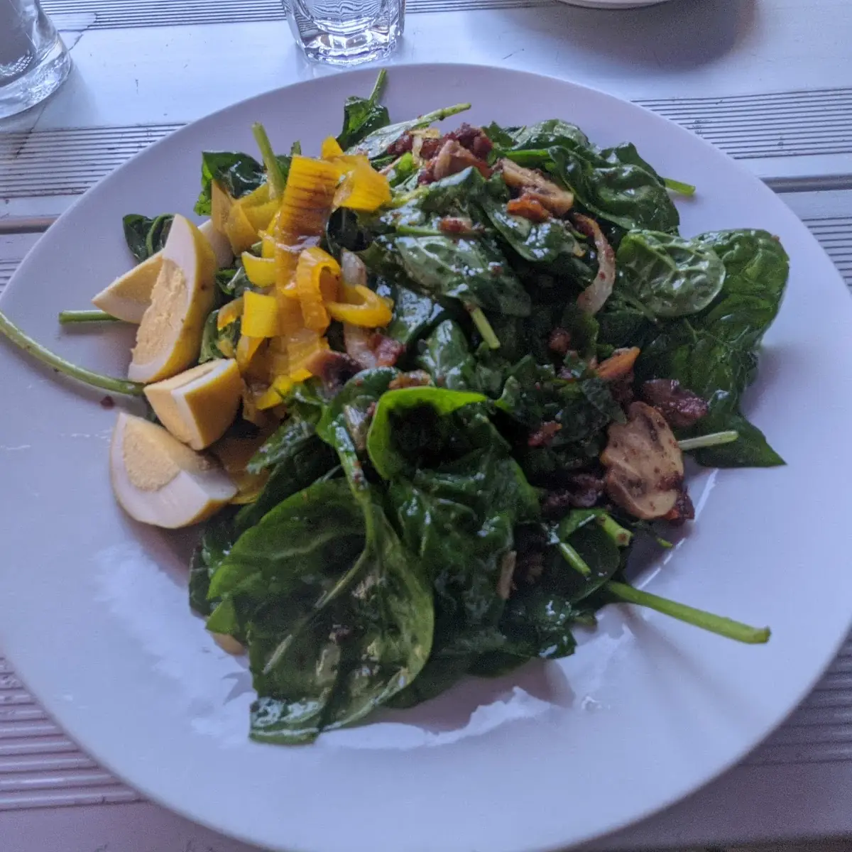 Warm Spinach Salad