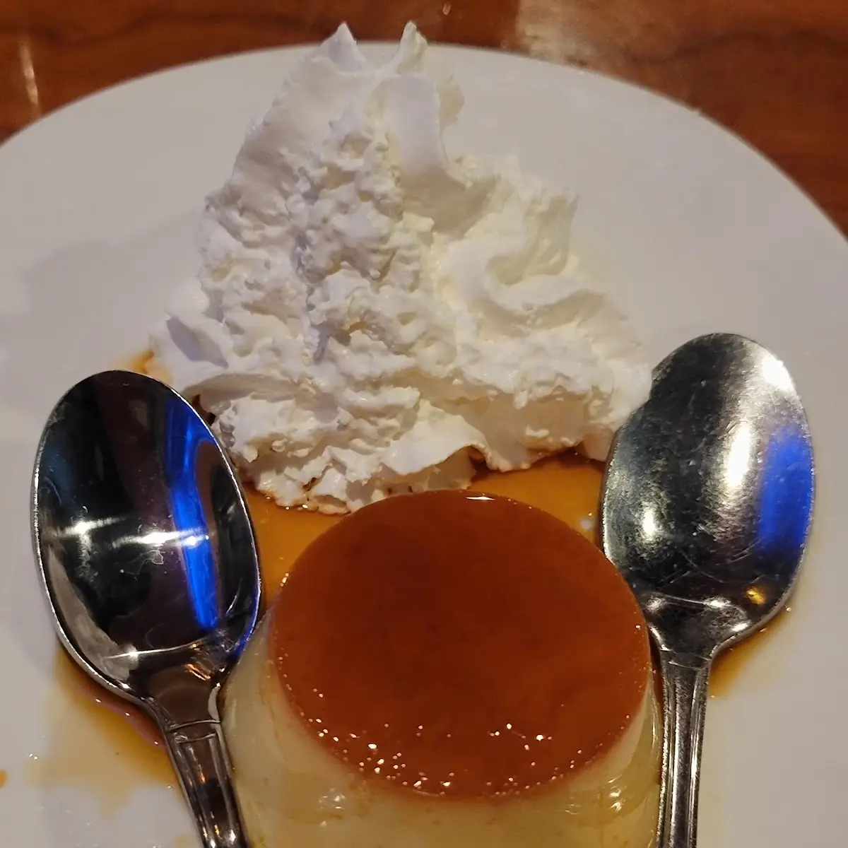 Egg Custard Served in Syrup