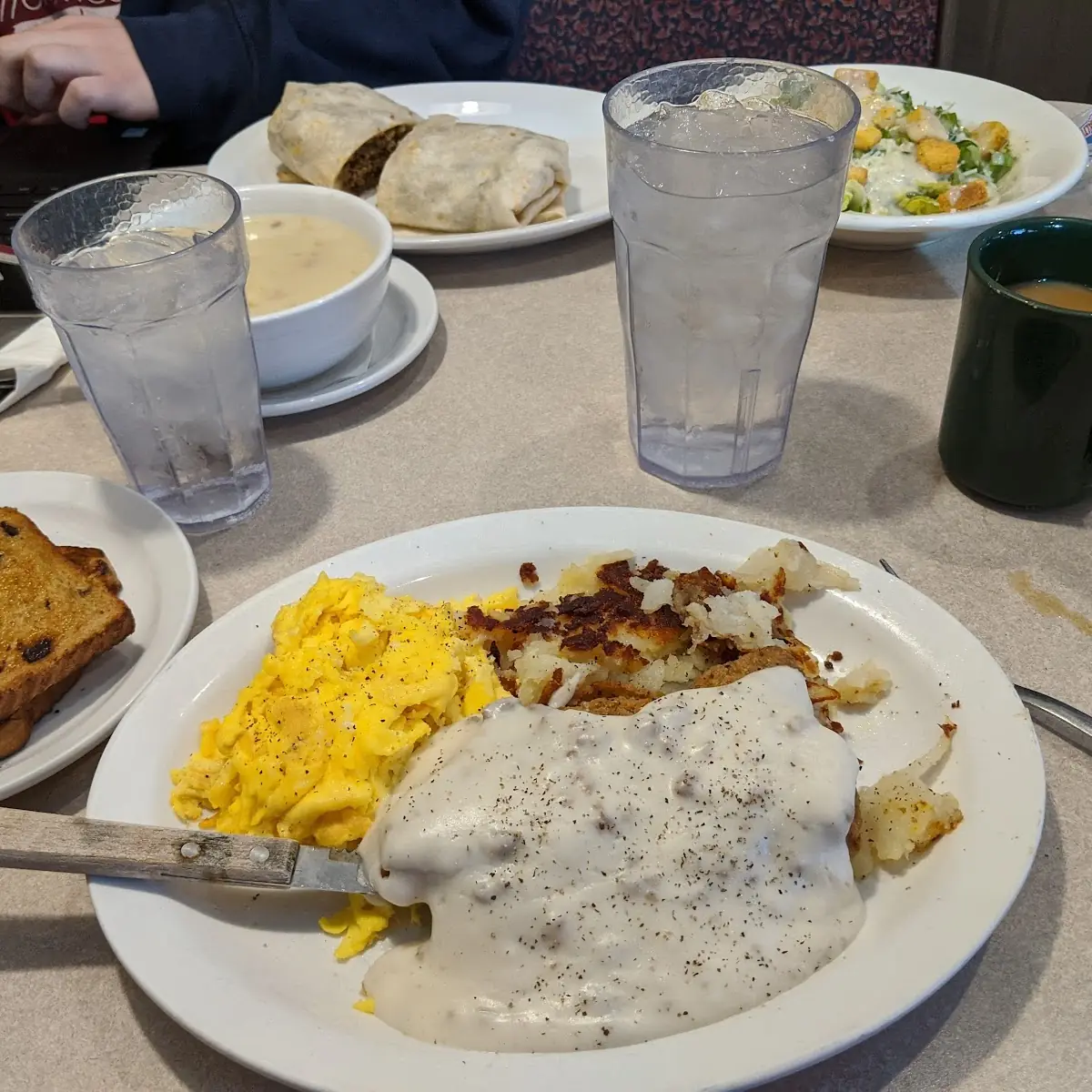 House Omelet with Sausage Gravy