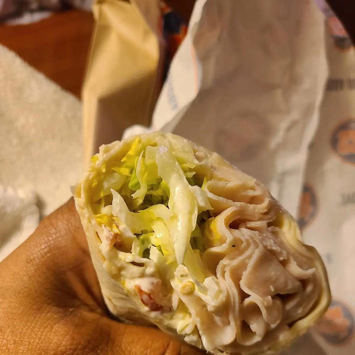 Turkey and Cheese Wrap