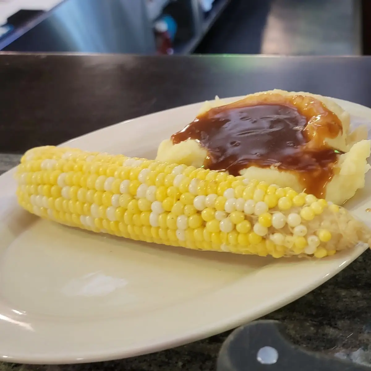 Corn on the Cob Mashed Potatoes and Gravy