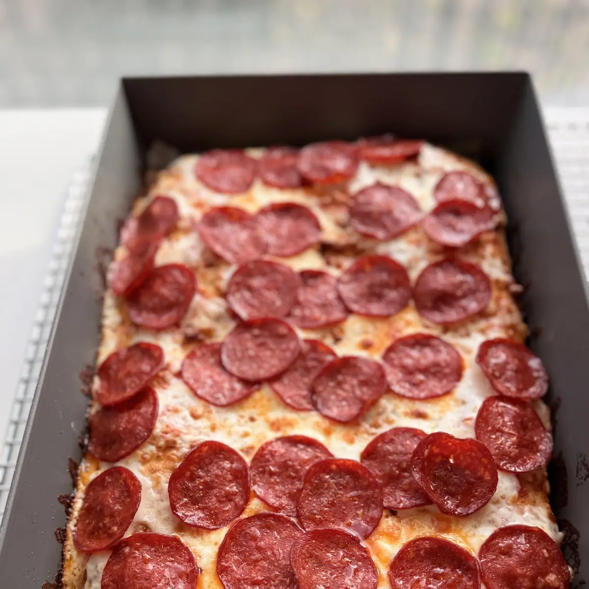 Focaccia Pepperoni Pizza