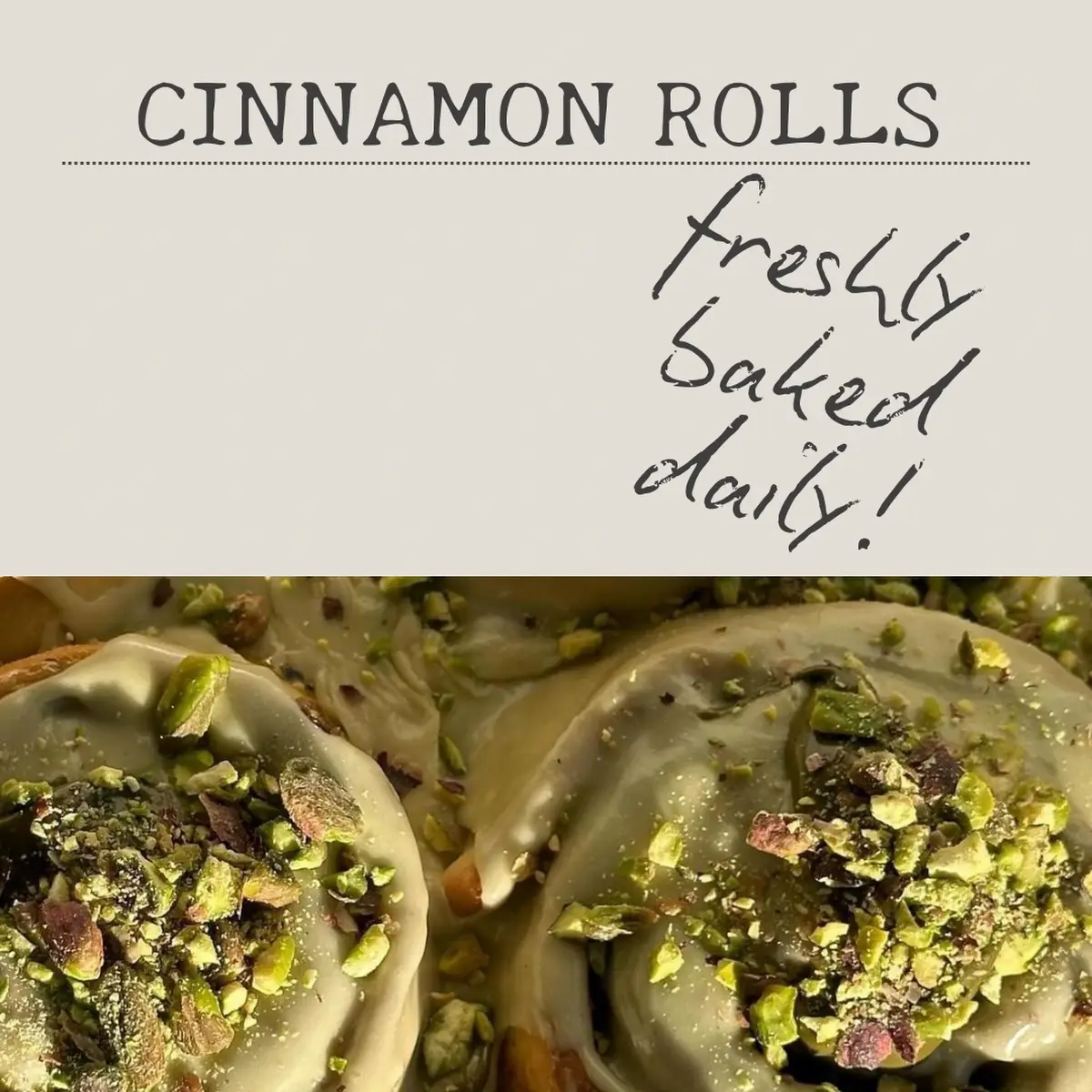 Pistachio Cinnamon Roll