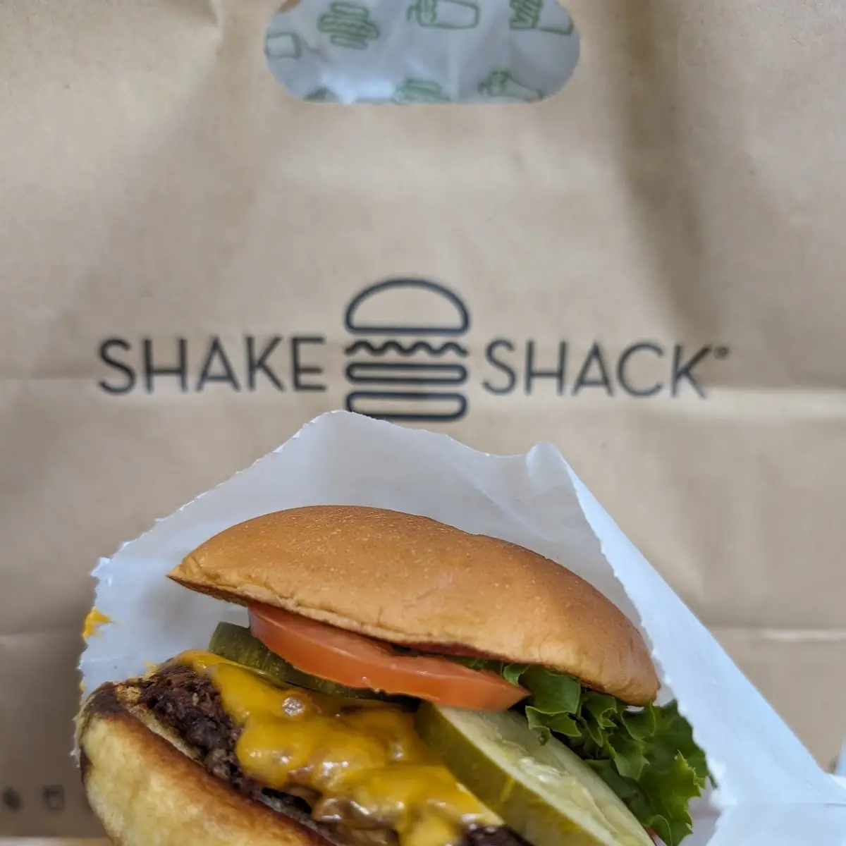 Shackburger with Crinkle Cut Fries